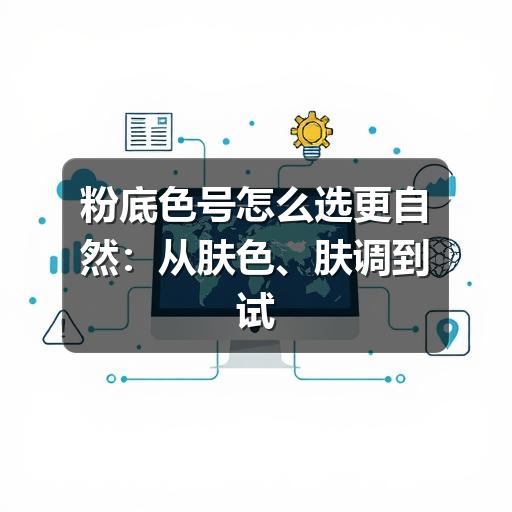 粉底色号怎么选更自然：从肤色、肤调到试色的实用方法(图3)